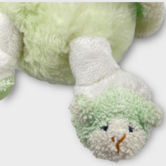 Plushland Wooly Green Lamb Terry Cloth Plush Robe Slippers 2000 March of Dimes - Picture 6 of 12
